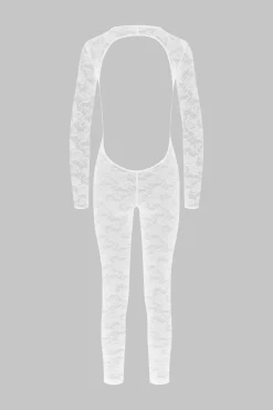 FlashbackCatsuit manches longues dos ouvert