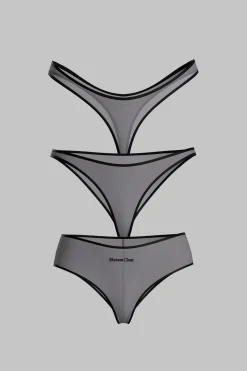 La ParisienneSet de 3 Bas Gris Foncé