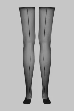 LegwearBas coupés roulés couture 20D
