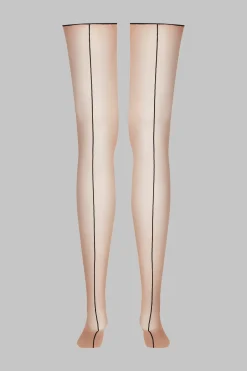 LegwearBas coupés roulés couture 20D