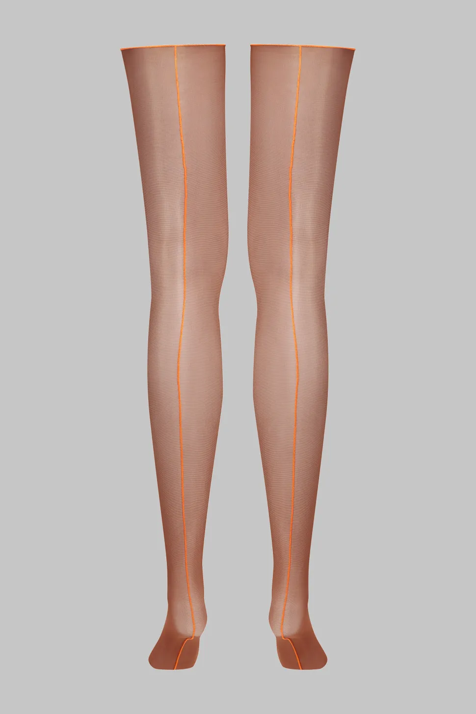 LegwearBas coupés roulés couture fluo 20D