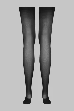 LegwearBas coupés roulés 40D - Noir