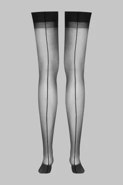 LegwearBas jarretières couture 20D