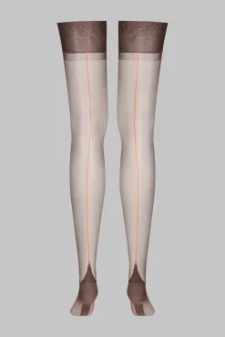 LegwearBas nylon authentique couture fluo 15D
