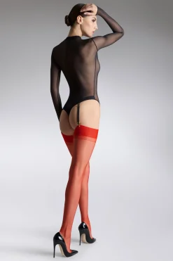 LegwearBas nylon 15D - Rouge