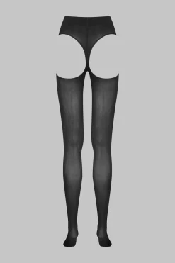 LEGWEARCollant Dos Ouvert 70D - Noir - Scandale x Maison Close