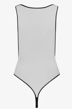 MinuitMaillot de bain une pièce col V transparent