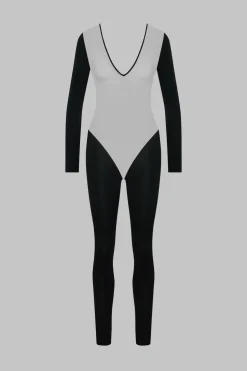 Pure TentationCatsuit manches longues dos transparent