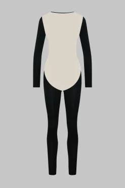 Pure TentationCatsuit manches longues dos transparent